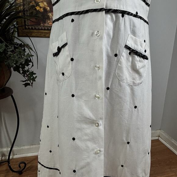 Niki Valentine Woman 10 Dress Open Front Collared Sleeveless Whimsigoth Fairy - Picture 4 of 10